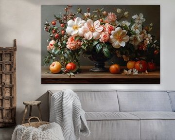 nature morte pittoresque avec des fleurs sur Egon Zitter