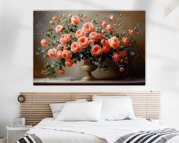 nature morte pittoresque avec des fleurs sur Egon Zitter