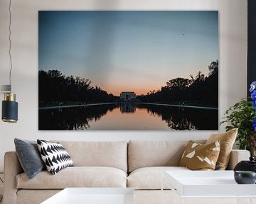 Lincoln Memorial at sunset
