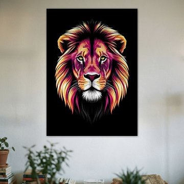 Lion Head Art