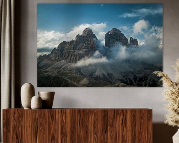 Tre Cime of Drei Zinnen in de Dolomieten Italië