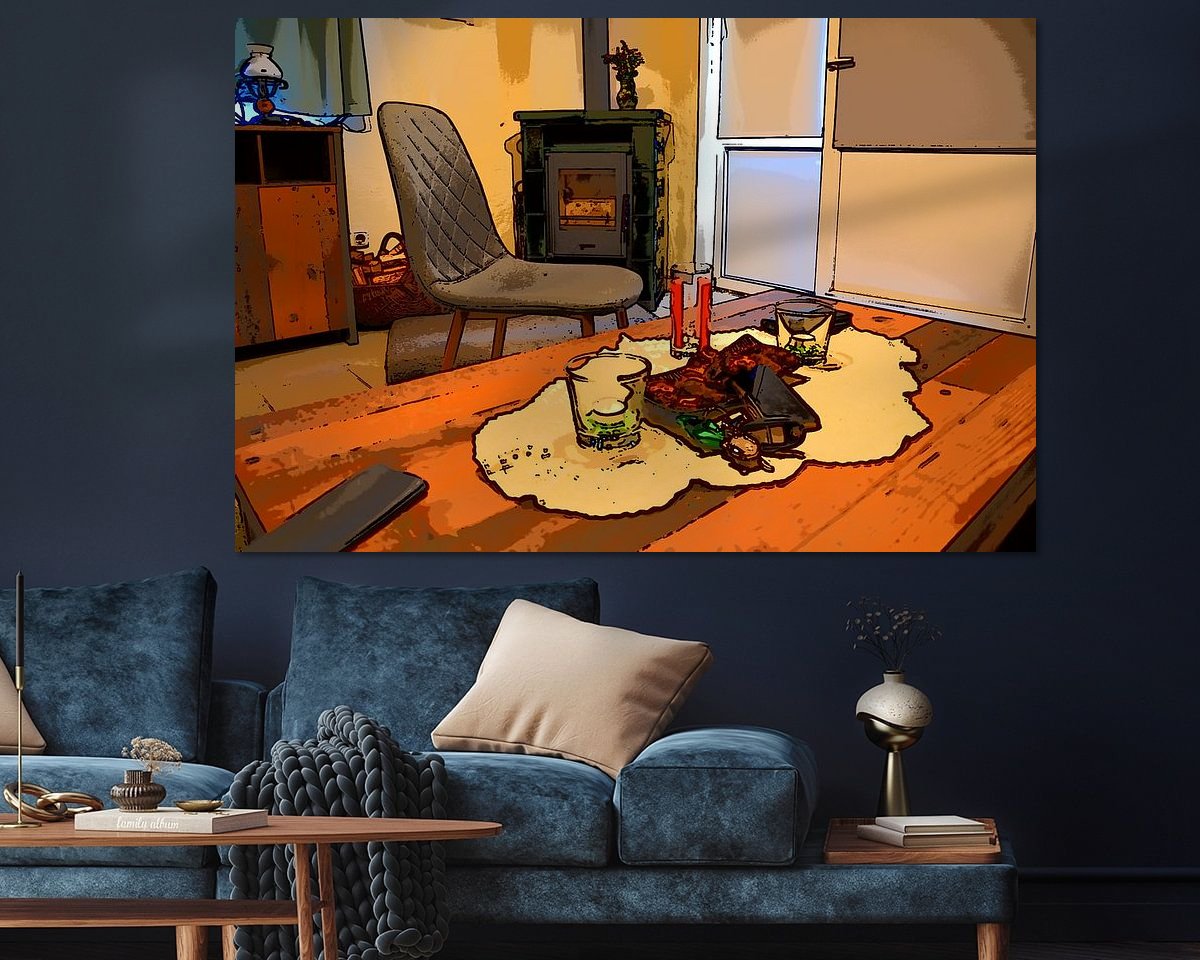 Example of the artwork in a room