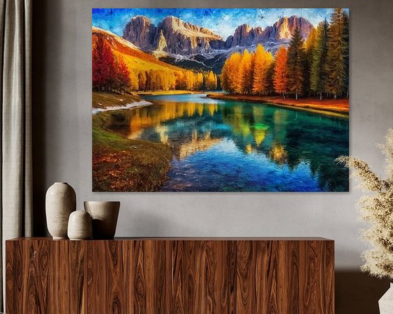 Example of the artwork in a room