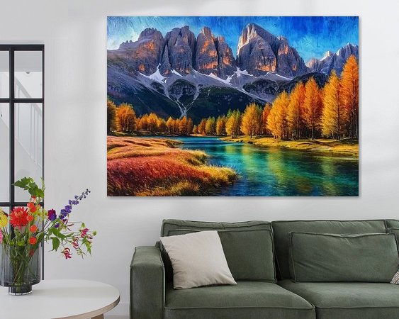 Example of the artwork in a room