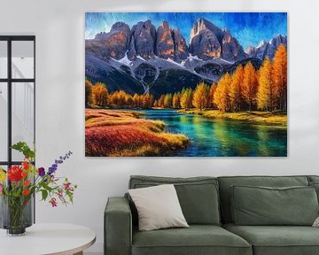 Lago Federa Dolomieten Herfstavond 2 van MIROKKU