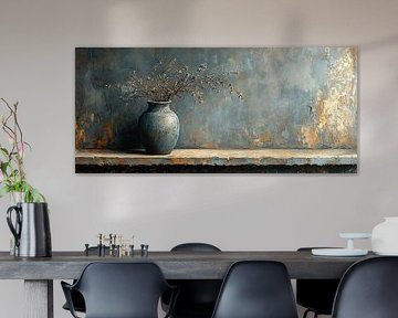 Abstract Flowers Still Life | Silence in Bloom by Art Whims