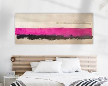 Landschap Scandinavisch kleurrijk schilderij van Modern Collection