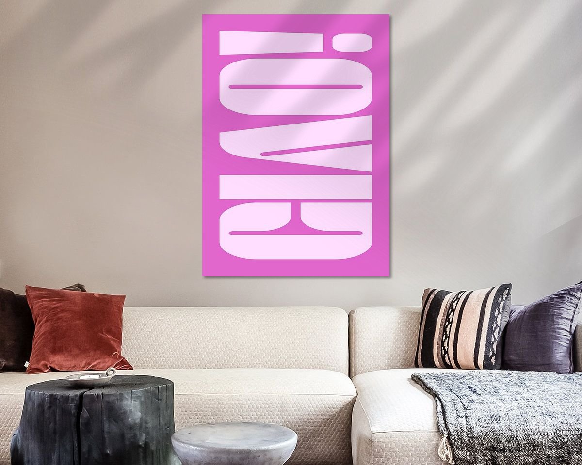 Example of the artwork in a room