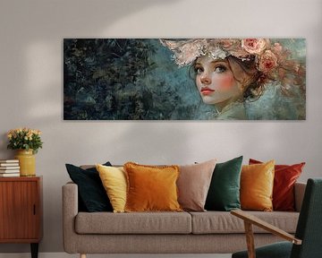Jonge Vrouw Bloemen
