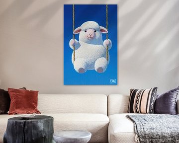 Schommelschaap | Fluffy Heights van OMG Art