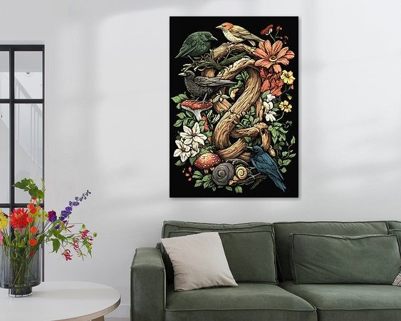 Example of the artwork in a room