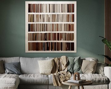 TW Living - MODERN ART - japandi art brown by TW living