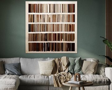 MODERN ART - japandi art brown van TW living