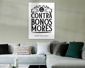 CONTRA BONOS MORES - Tegen goede manieren van Pixelbull Design