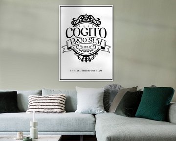 Cogito Ergo Sum - Latijn van Pixelbull Design