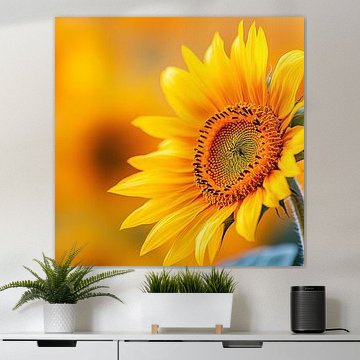 Geel natuur landschap zonnebloemen