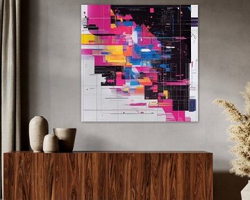 Digitale Fragmentatie in Neonkleuren van BS