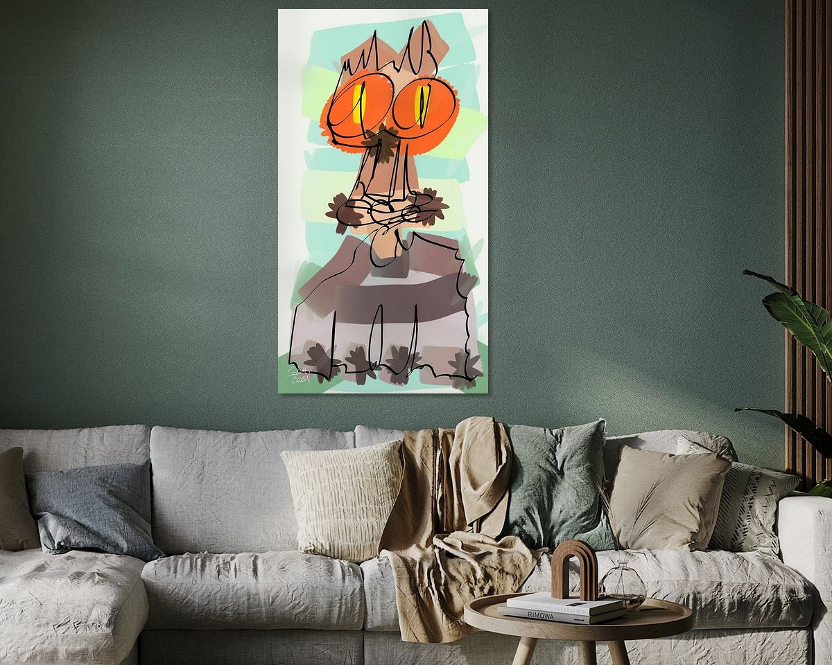 Example of the artwork in a room
