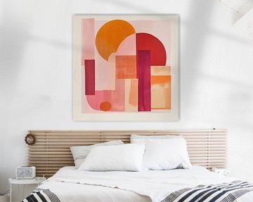 Zonnige Abstractie in Warme Tinten van BS