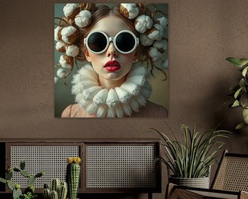A portrait of a modern girl wads of time. by J.a Dijkstra