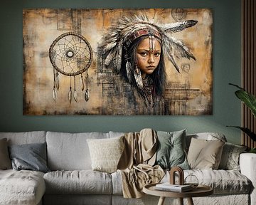 Indisch im Stil von Da Vinci von Gelissen Artworks