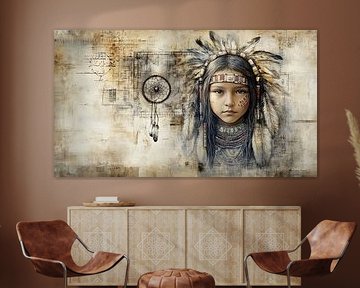 Indisch im Stil von Da Vinci von Gelissen Artworks