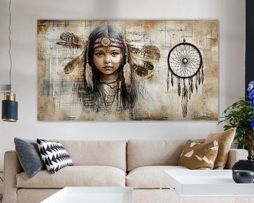 Indisch im Stil von Da Vinci von Gelissen Artworks