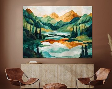 Green Harmony in the Mountains by Karina Brouwer