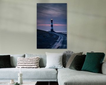 Phare au coucher du soleil
