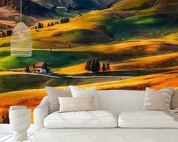 Herfst boven de Alpe di Siusi