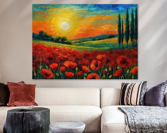 Example of the artwork in a room