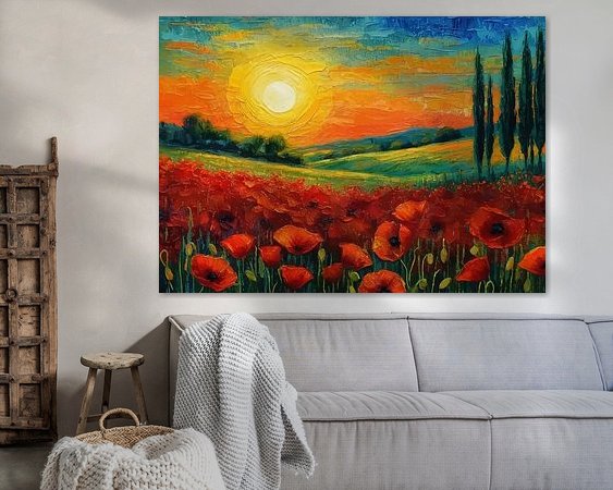 Example of the artwork in a room