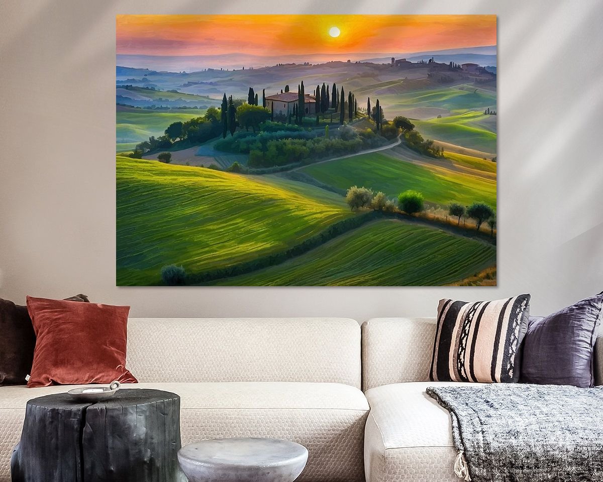 Example of the artwork in a room
