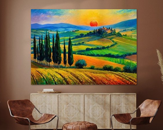 Example of the artwork in a room