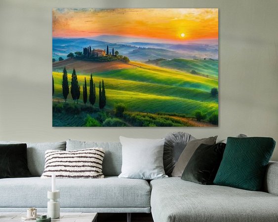 Example of the artwork in a room