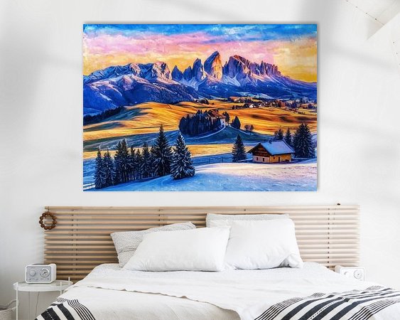 Example of the artwork in a room