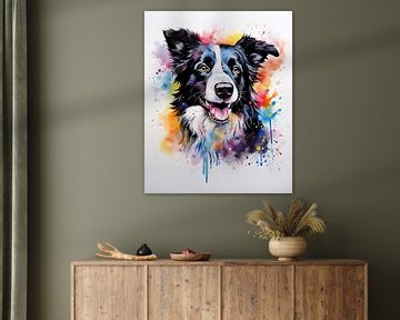 Aquarel Collie van Jeff's Gallery