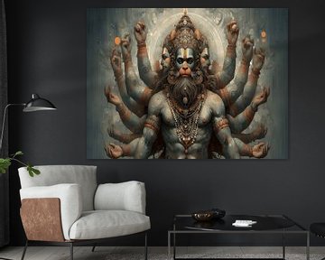 The Blessing Of Lord Hanoman by Art Kingdom