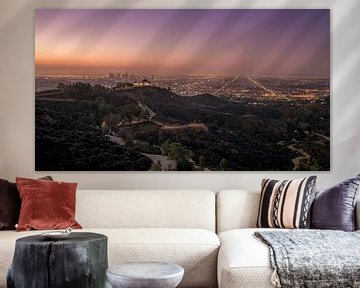 Los Angeles skyline van Photo Wall Decoration