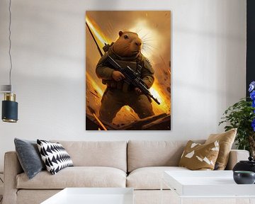 Capybara on War by Rizal Azhari