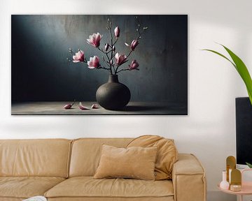 Stilleven magnolia van Jessica Berendsen