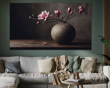 Magnolia in vaas van Jessica Berendsen