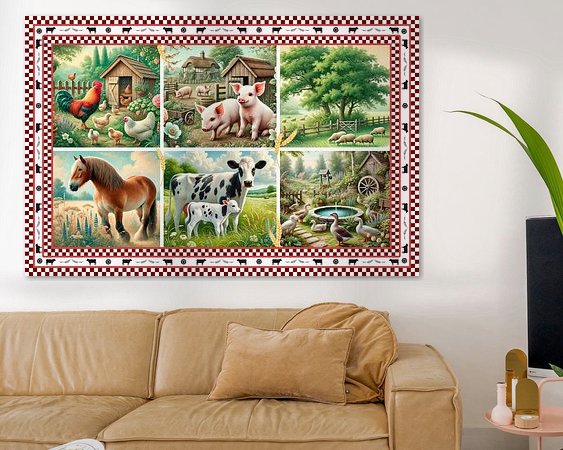 Example of the artwork in a room