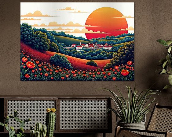 Example of the artwork in a room