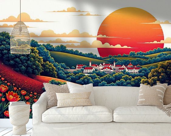 Example of the artwork in a room