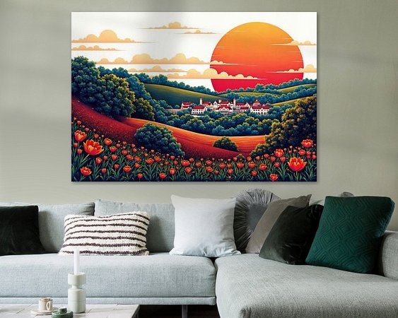 Example of the artwork in a room
