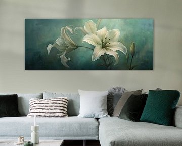 Lelie Schilderij | Endless Elegance Glow van I ❤ Bloemen