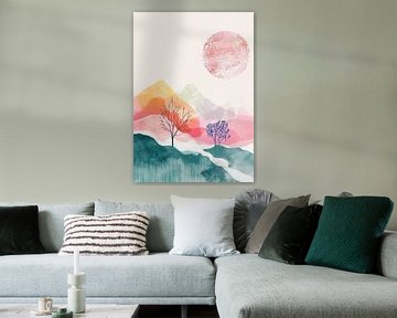 Abstract kleurrijk kunstwerk van Modern Collection