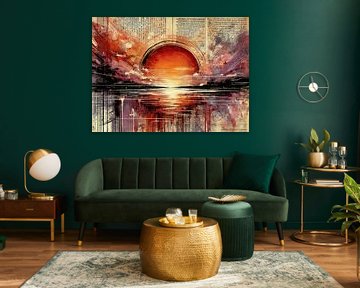 Sunset in writing