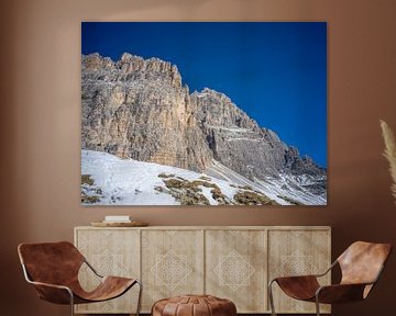 Dolomiten - Blick von der Auronzo Hütte zu den Drei Zinnen